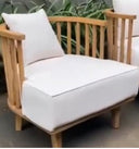 Teak lounge chair
 43cm high seat