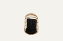 Hanging chair with black cushion and pillow - PRICE MISSING