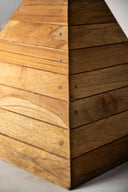 Teakwood Umbrella 2.5 m fabric, with concrete teak base