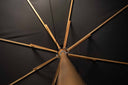 Teakwood Umbrella 2.5 m fabric, with concrete teak base