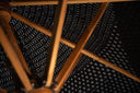 Teakwood Umbrella 2.5 m fabric, with concrete teak base