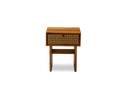 Teak bedside table - with synthetic seagrass webbing