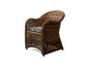 Rattan chair - natural, with cushion
