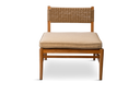 Chair with a frame made of teak and synthetic rattan
 - with pillow 50*50
 
 *custom fabric and color option
