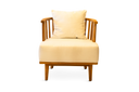 Teak lounge chair
 43cm high seat