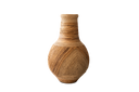 Clay outdoor vase - wrapped with rope