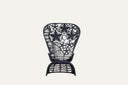 Queen Chair Metal frame, with rope with cushion