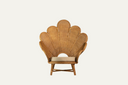 Flower Chair with beige cushion - Queen Chair PRICE UPDATE