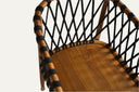 Teak dining armchair with rope - PRICE UPDATE