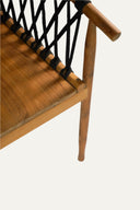 Teak dining armchair with rope - PRICE UPDATE