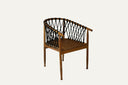 Teak dining armchair with rope - PRICE UPDATE