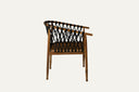 Teak dining armchair with rope - PRICE UPDATE