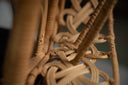 Queens Chair - peacock woven  *Includes Black cushion